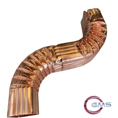 Kare Düz Dirsek Bakır